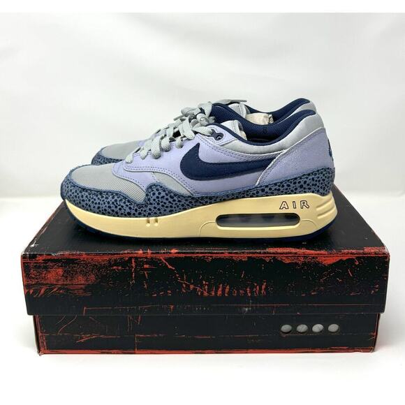 Nike Men's AIR MAX 1 '86 PRM, Smoke Grey/Diffused Blue, Size 8 - Picture 1 of 7